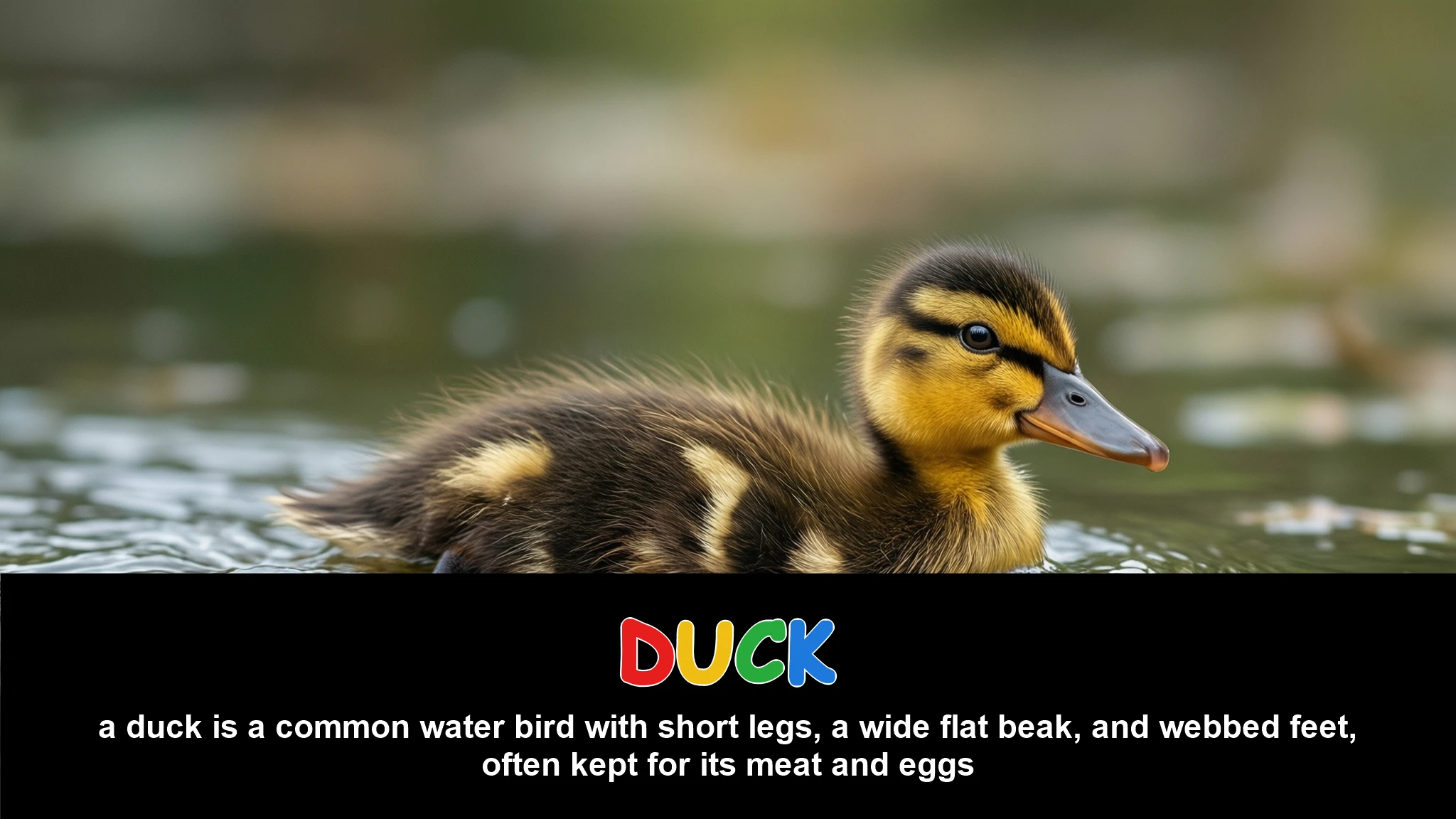 English Illustration for duck